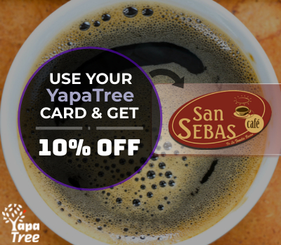 San Sebas Cafe 10 Percent Off with YapaTree Card