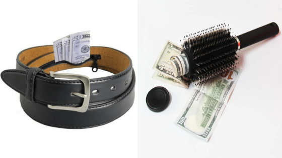 Belf safe and hairbrush safe gadgets for traveling