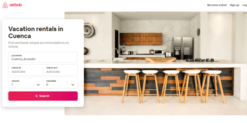 AirBnB Digital Nomad Accommodation Cuenca