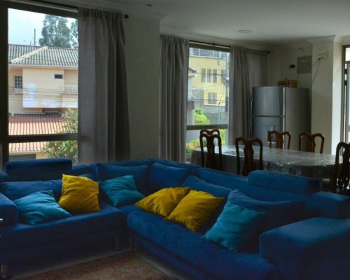 Cozy and Quiet 3BDR Apartment with Terrace in Pencas Altas - Livingroom