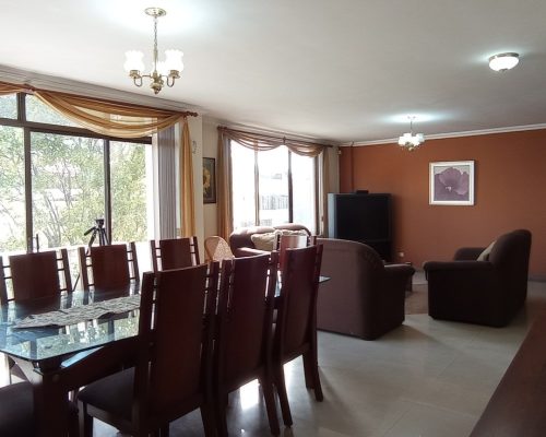 Fully-Furnished 2BDR Apartment with Jacuzzi and Balcony - Social Area