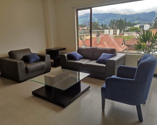 Furnished Luxury Apartment in Puertas del Sol for Rent [River and Mountain Views] - Living
