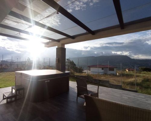 Luxurious 4BDR House with Spectacular Views in Challuabamba - Rear Terrace