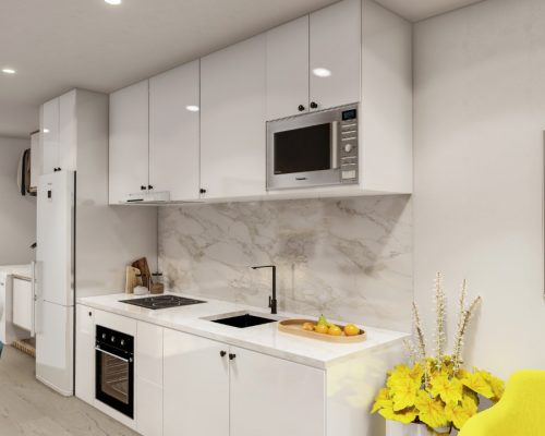 Modern 2BDR Apartmen with Stunning River ViewsRender Kitchen 3