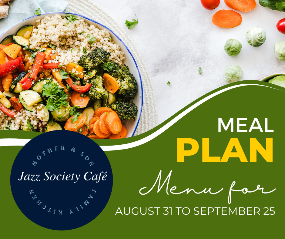 Mother and Son Family Kitchen Meal Plan Aug 31